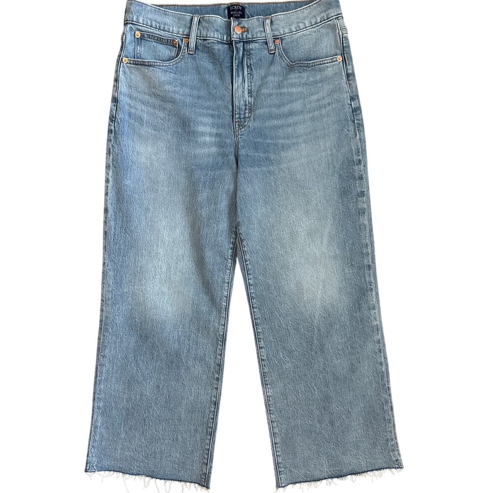 J. Crew Wide-leg Cropped Jean in All-day Stretch Size 30 - Picture 4 of 9